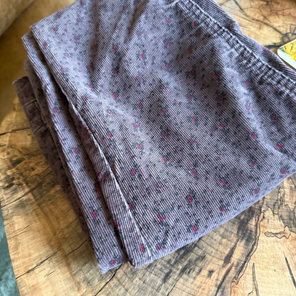 Free People Ditsy Floral Corduroy Pants
